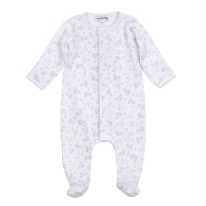 Magnolia Baby - Bunny Hop Light Blue Footie