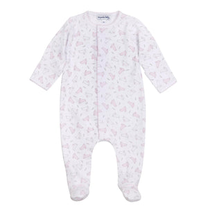 Magnolia Baby - Bunny Hop Pink Footie