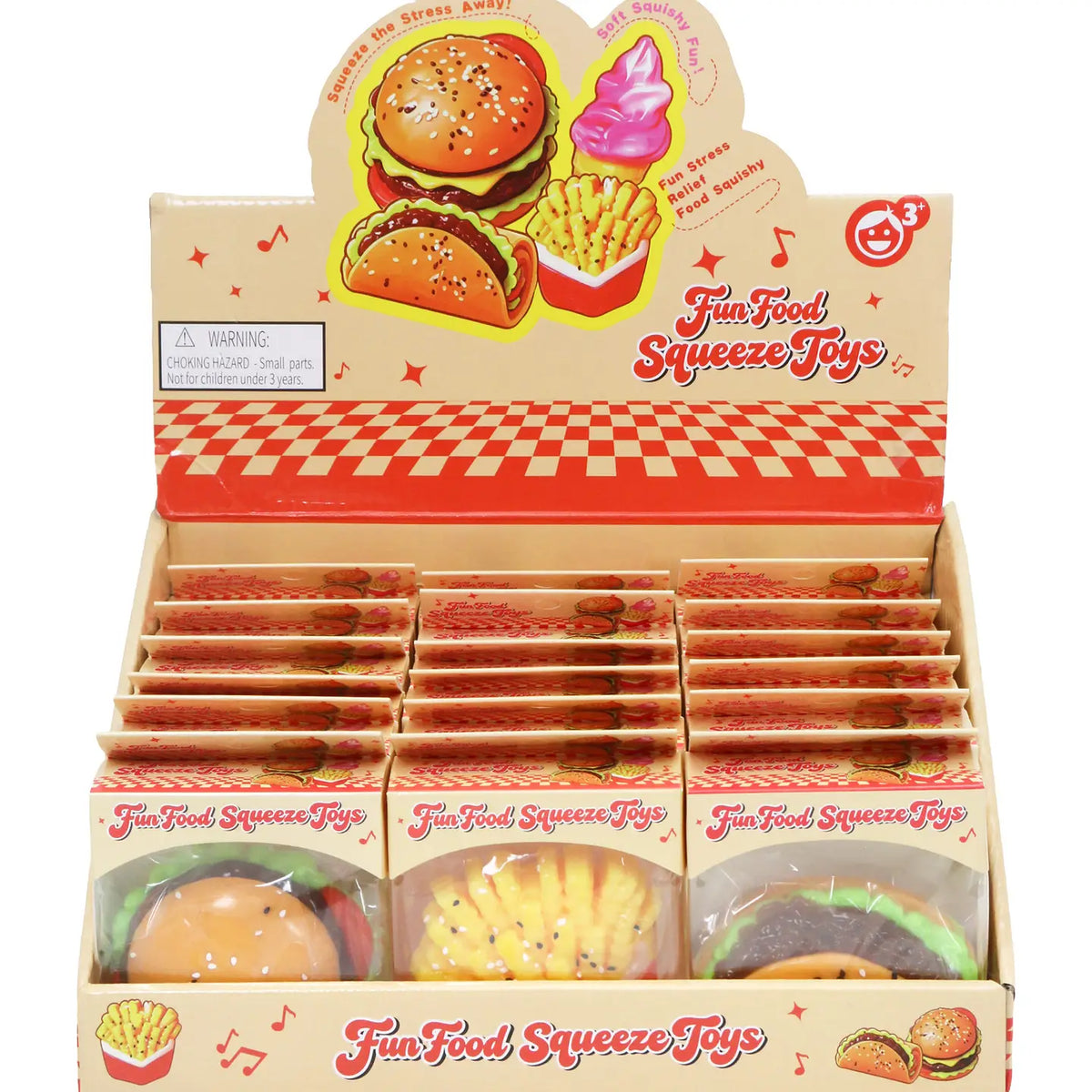 Fast Food Variety Jiggly Mochi Sticky Squishy Toy