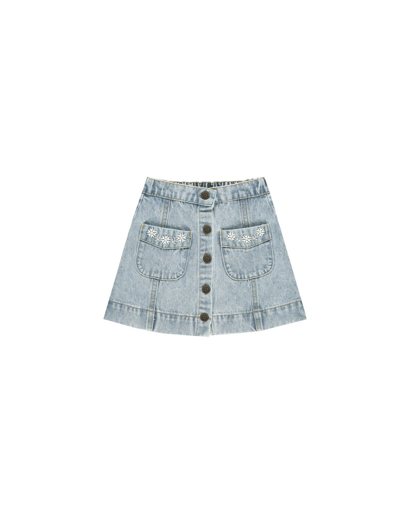 Rylee & Cru - Light Washed Denim Denver Mini Skirt