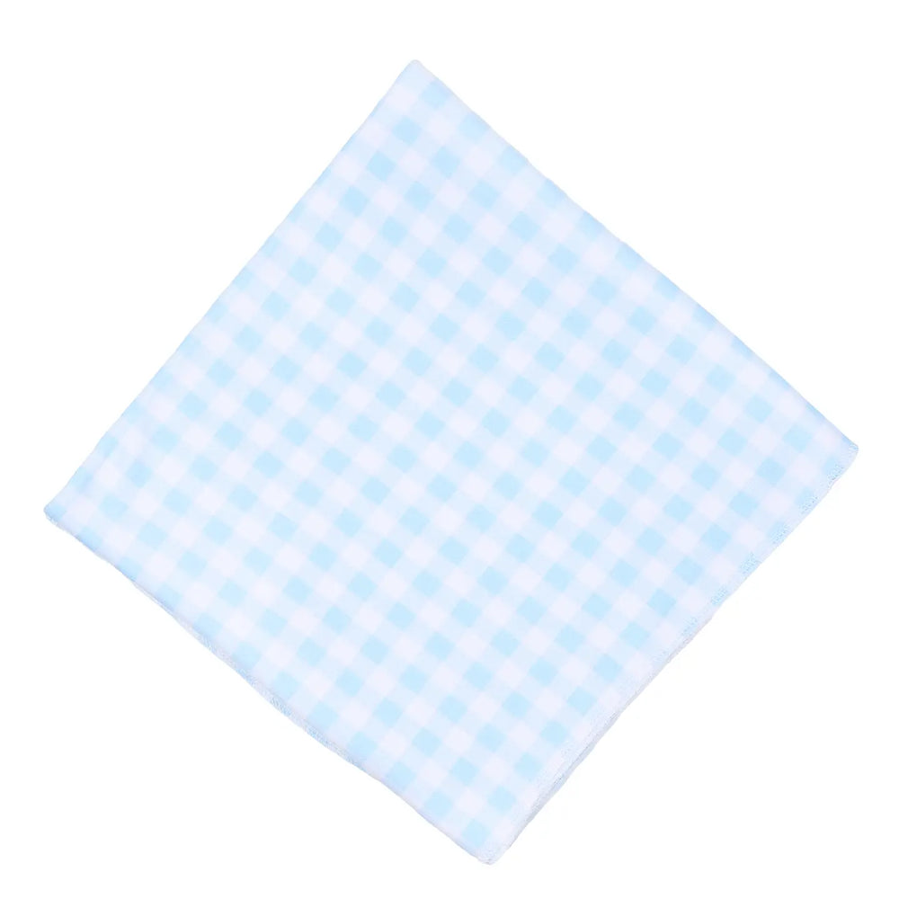 Magnolia Baby - Peek-A-Boo Wishes Light Blue Swaddle Blanket
