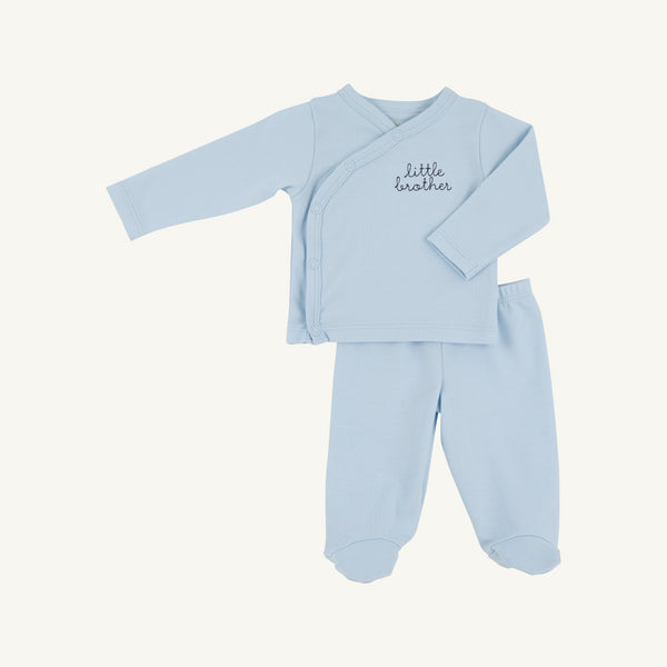 Buckhead Blue with Nantucket Navy Little Brother Cameron Cross Front Set