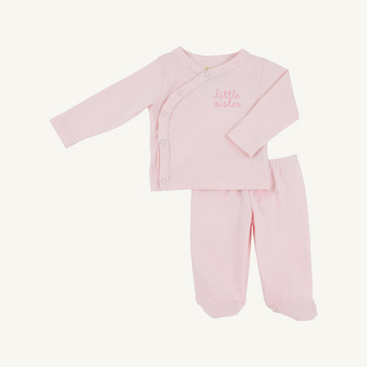 Palm Beach Pink with Hamptons Hot Pink Little Sister Cameron Cross Front Set