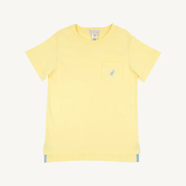 Yellow Carter Crewneck sweatshirt from The Beaufort Bonnet Company featuring Sarasota Sky and Lake Worth design.