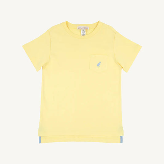 Yellow Carter Crewneck sweatshirt from The Beaufort Bonnet Company featuring Sarasota Sky and Lake Worth design.