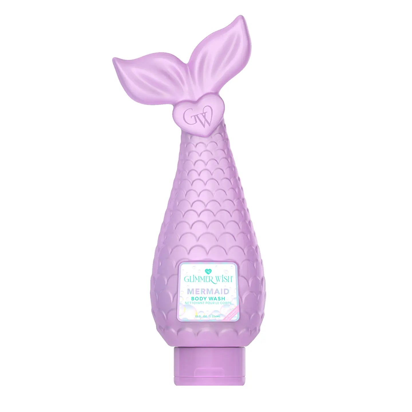 Glimmer Wish Mermaid Body Wash by Sweet E's Children's Boutique with colorful mermaid and ocean-themed design.