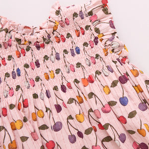 Pink Chicken - Girls Stevie Dress - Cloud Pink Cherry