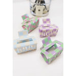 Colorful Checkered Hair Claw Clip