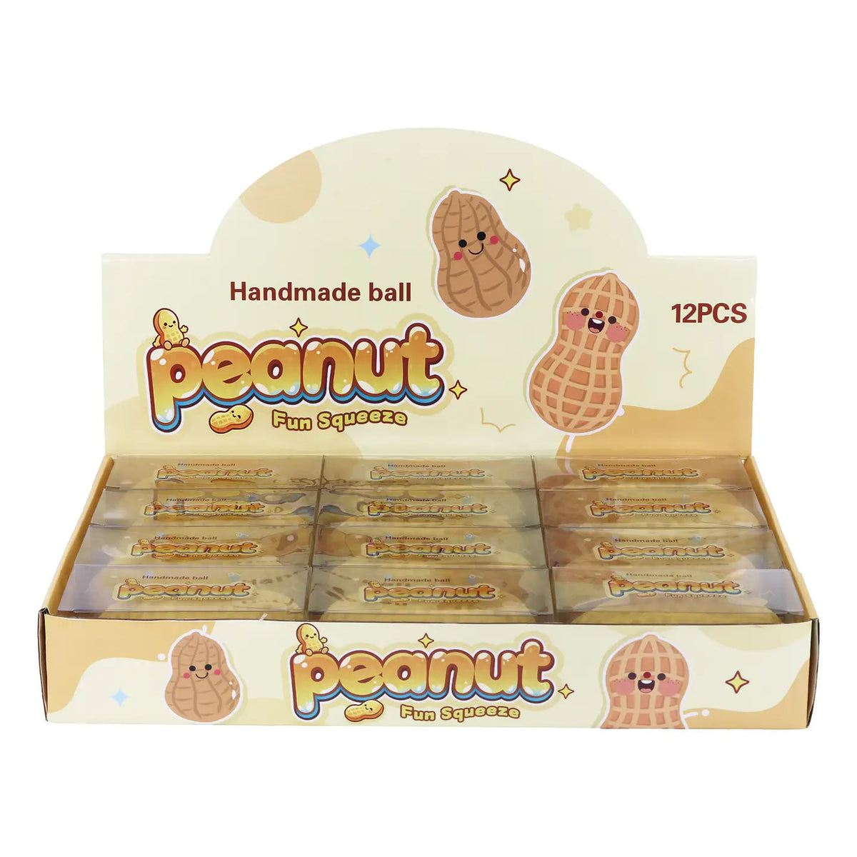 Peanut Zero Rebound Tpr Crunchy Bead Slime Filled Squishy