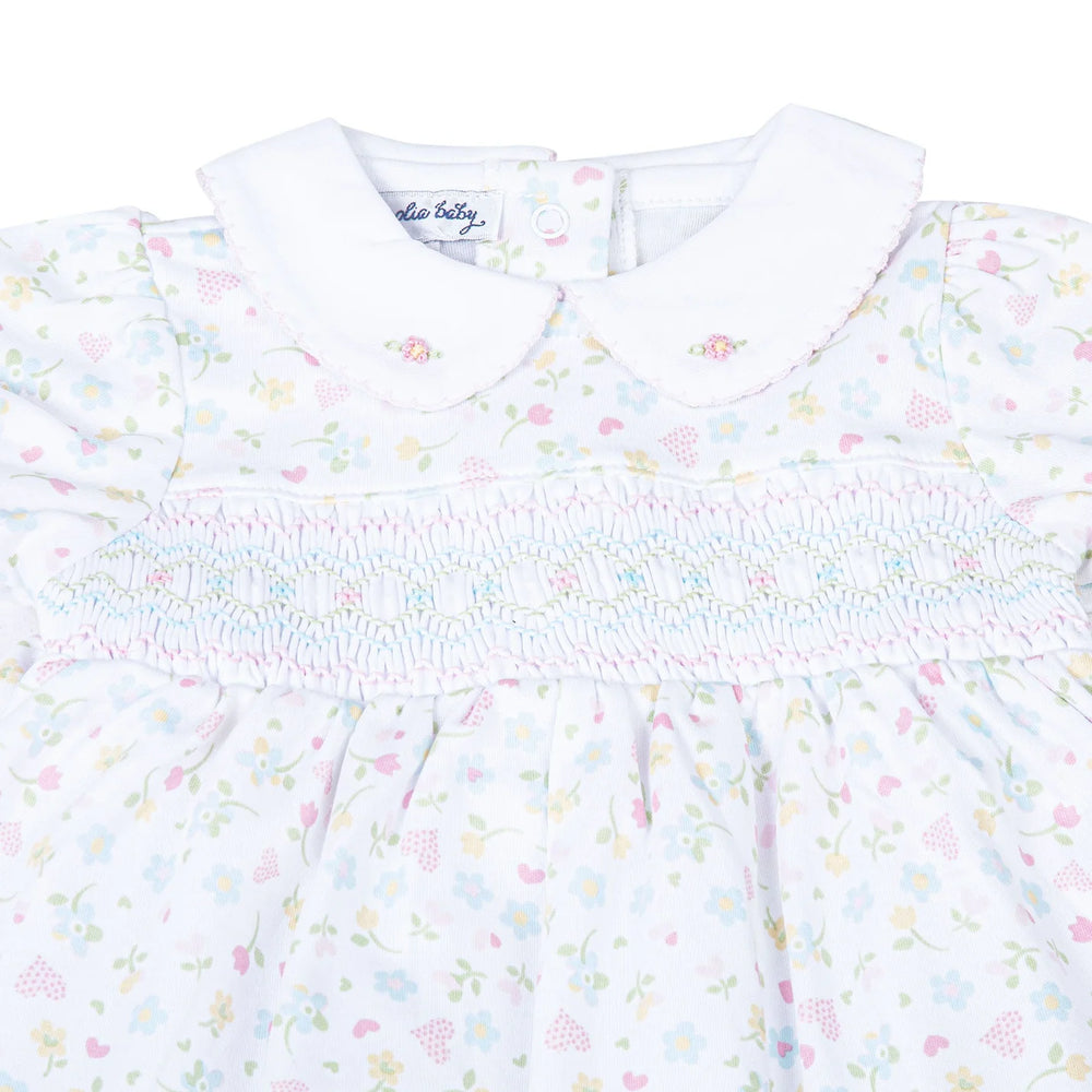 Magnolia Baby - Clara's Classics Smocked Collared S/S Toddler Dress