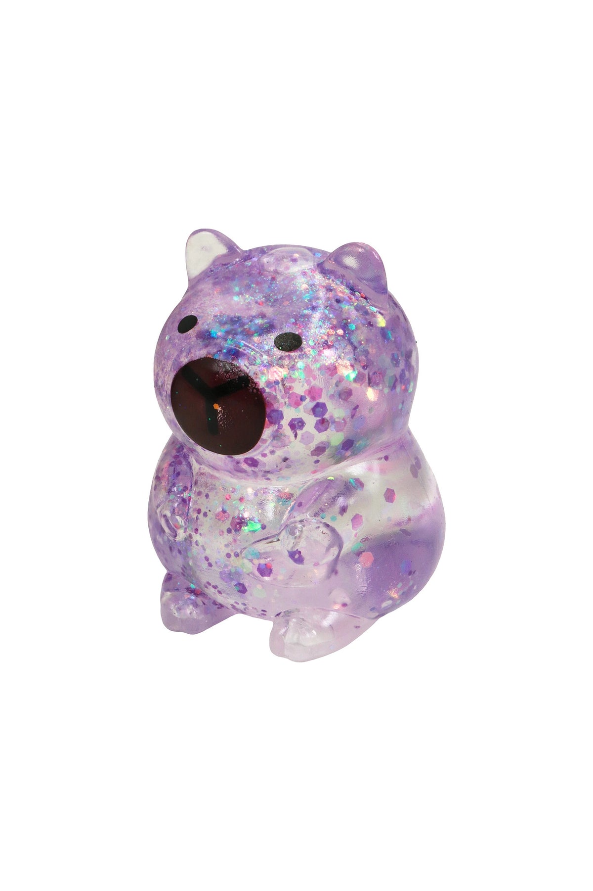 Capybara Iridescent Glittery Maltose Putty Filled Squishy