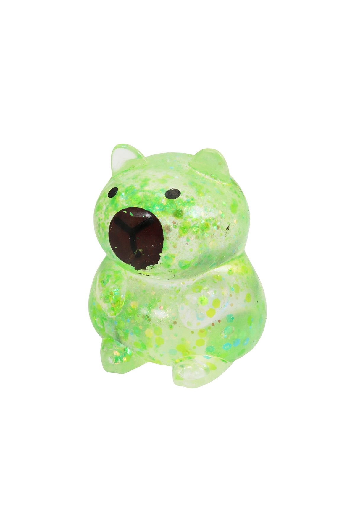 Capybara Iridescent Glittery Maltose Putty Filled Squishy