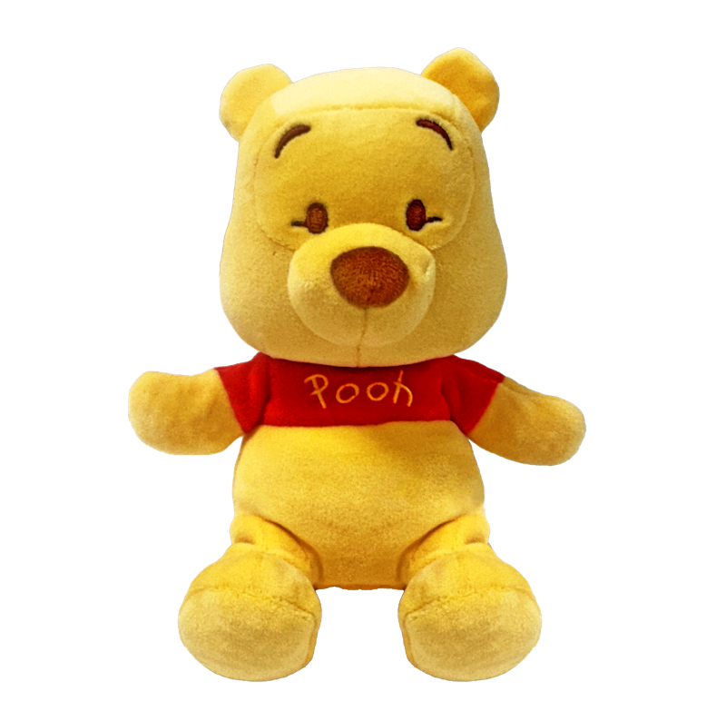 Soft Winnie the Pooh plush toy by Ty featuring classic yellow fur and red shirt, perfect for cuddling and collection.