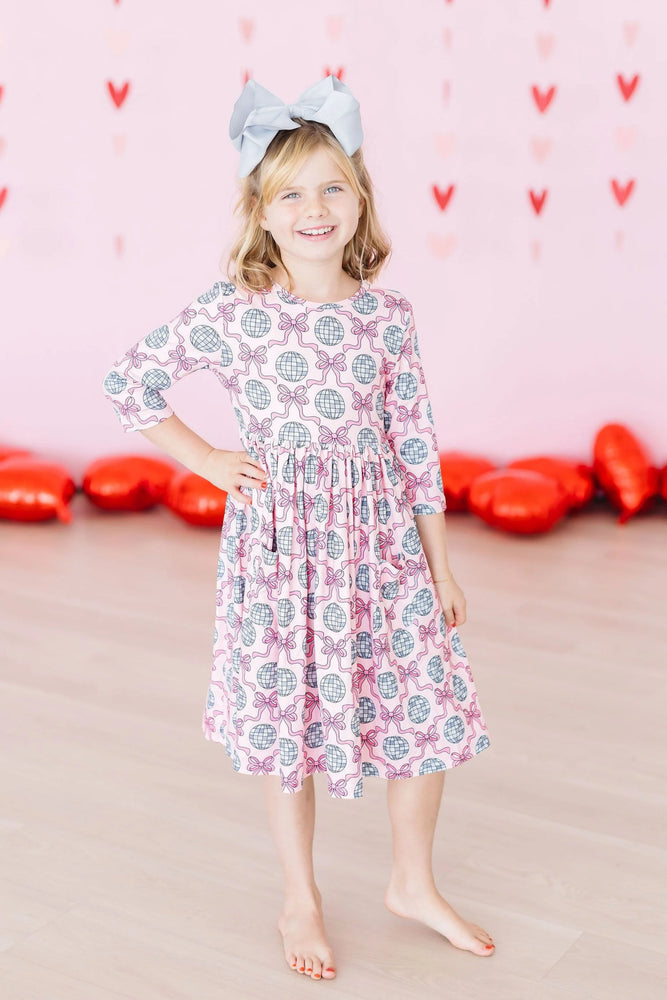 Mila & Rose - Disco Bows Pocket Twirl Dress