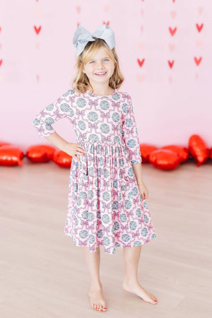 Mila & Rose - Disco Bows Pocket Twirl Dress