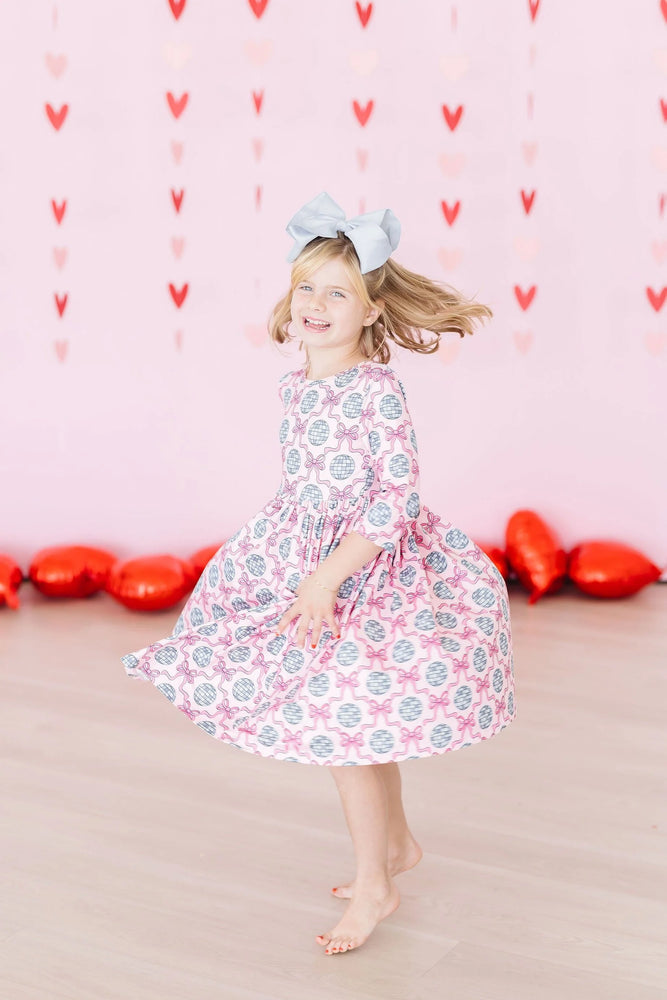 Mila & Rose - Disco Bows Pocket Twirl Dress