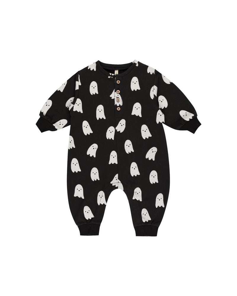 Quincy Mae - Ghosts Relaxed Fleece Jumpsuit