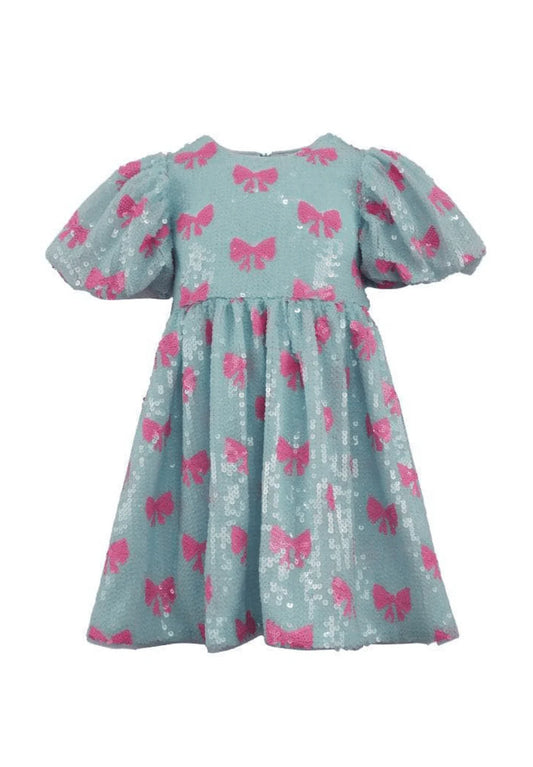 Pretty in Bows Sequin Dress