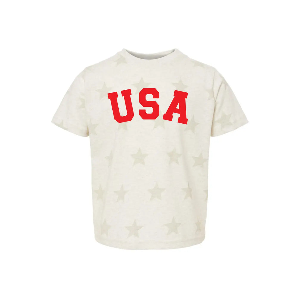 USA Stars Print T-Shirt