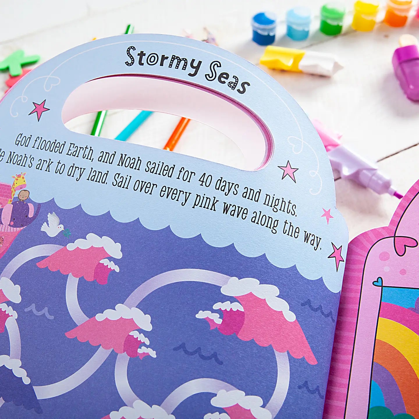 My Pretty Pink Bible Activity Book by BroadStreet Publishing Group, LLC with colorful illustrations and engaging activities for children.