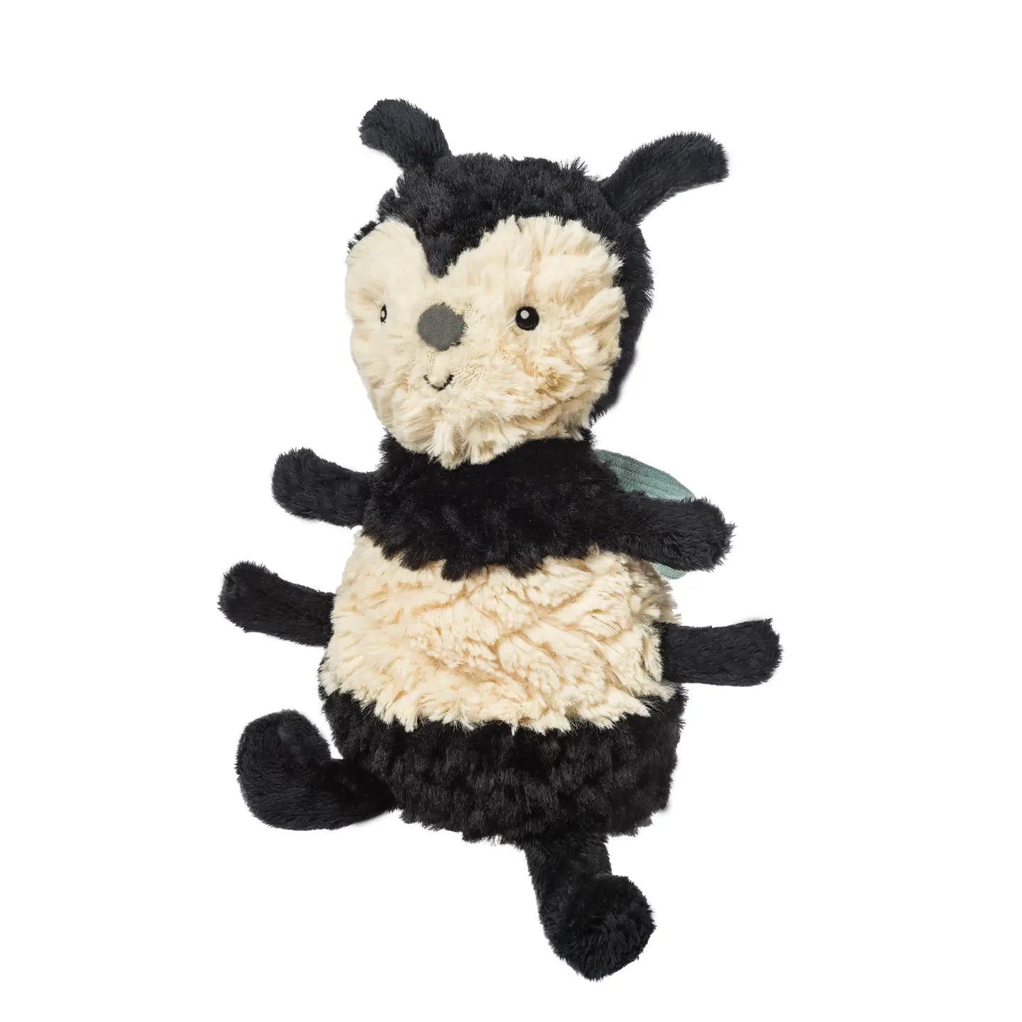 Mary Meyer Putty Nursery Bumble Bee plush toy with soft fabric, yellow and black striped body, and adorable bee face.
