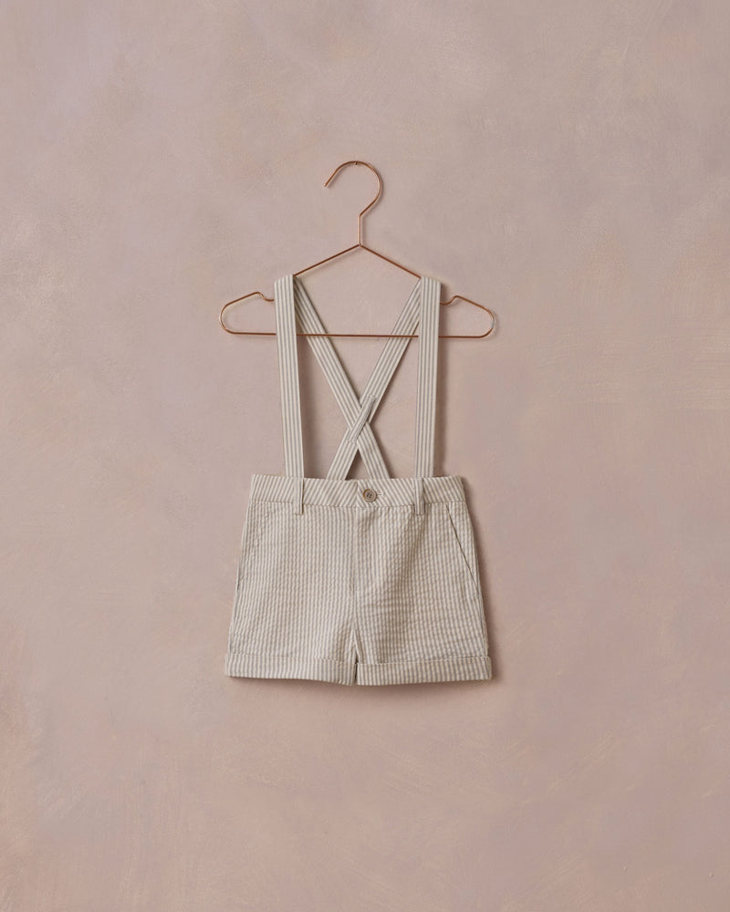 Noralee - Sage Stripe Suspender Short