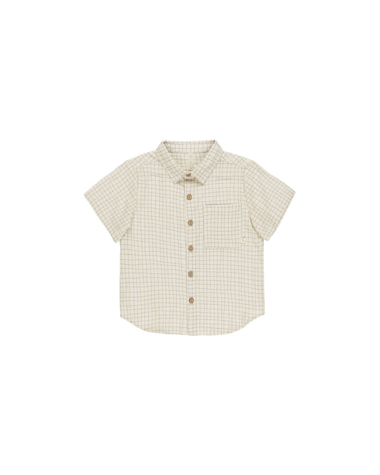 Rylee & Cru - Grid Collared SS Shirt