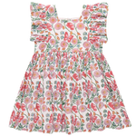 Pink Chicken - Butterfly Vines Girls Elsie Dress