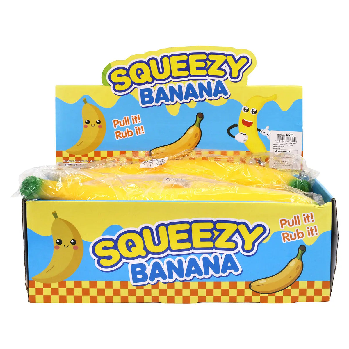 Jumbo 14 Inch Banana Fluffy Slime Filled Tpr Squishy