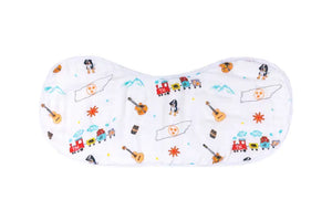 Little Hometown - Tennessee Baby Burp Cloth & Bib Set