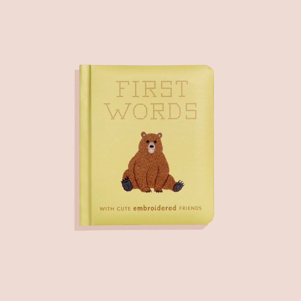 First Words w/ Cute Embroidered Friends