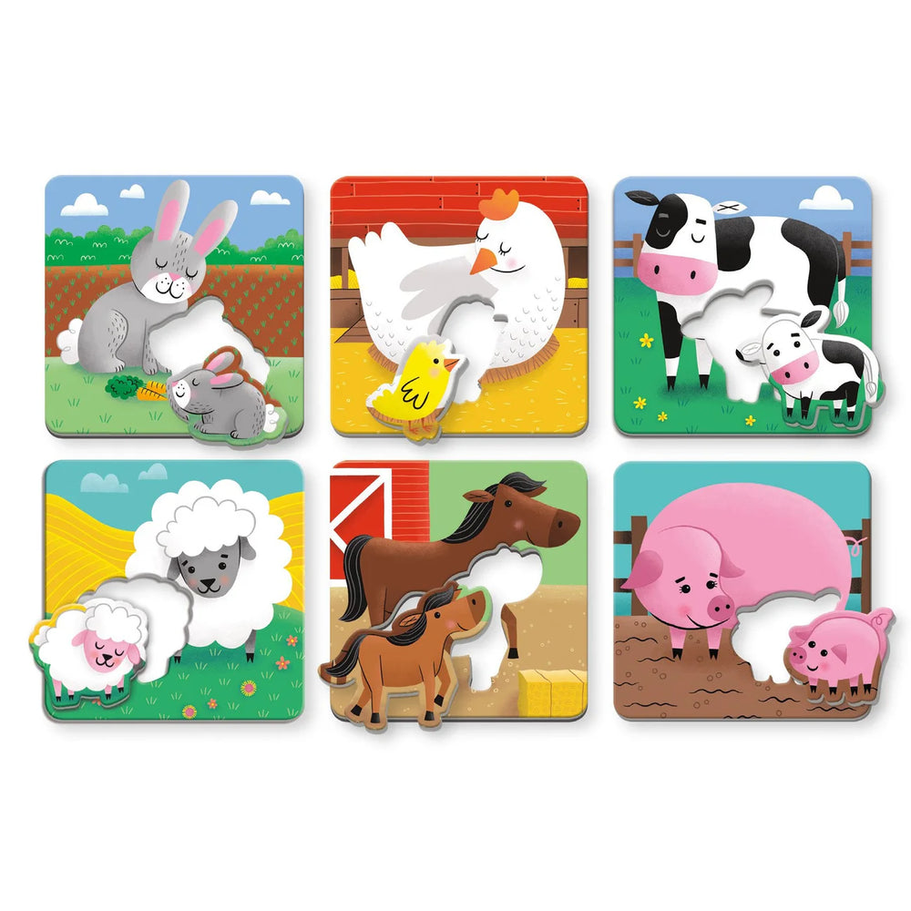 Mudpuppy - Farm Babies I Love You Match-Up Puzzles