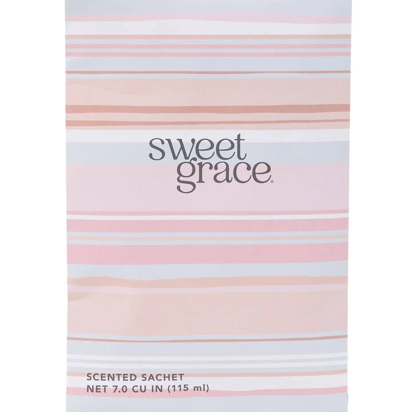 Sweet Grace Modern Stripe Sachet by Bridgewater Candle Company with colorful striped fabric and delicate scent details