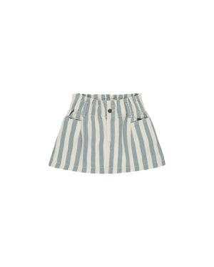 Rylee & Cru - Ocean Stripe Denim Mini Skirt