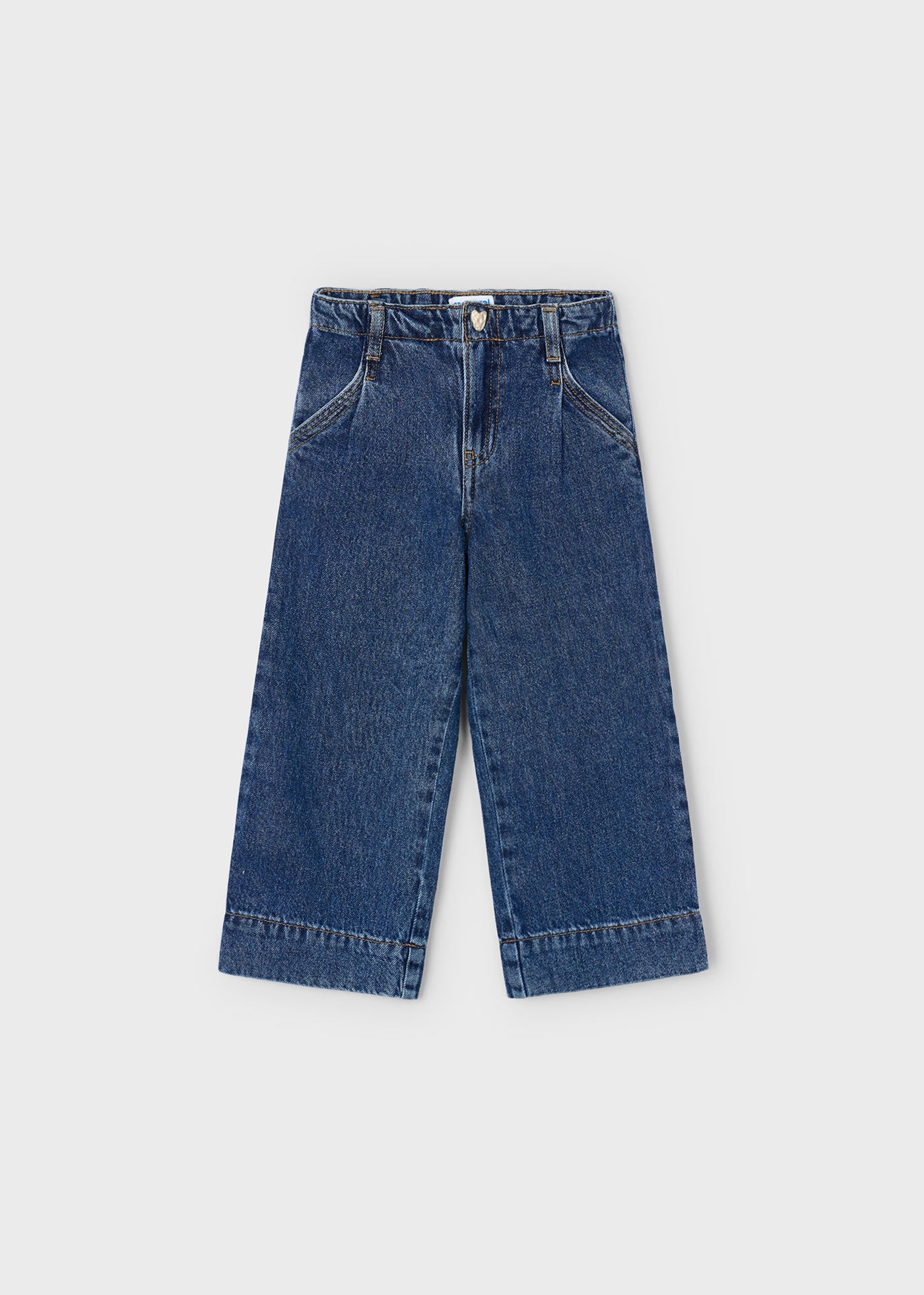 Girls Wide Leg Denim Pants