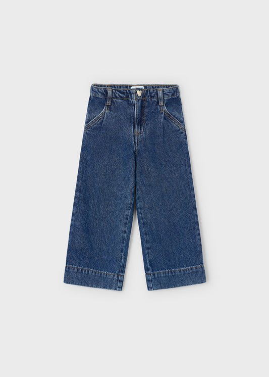 Girls Wide Leg Denim Pants