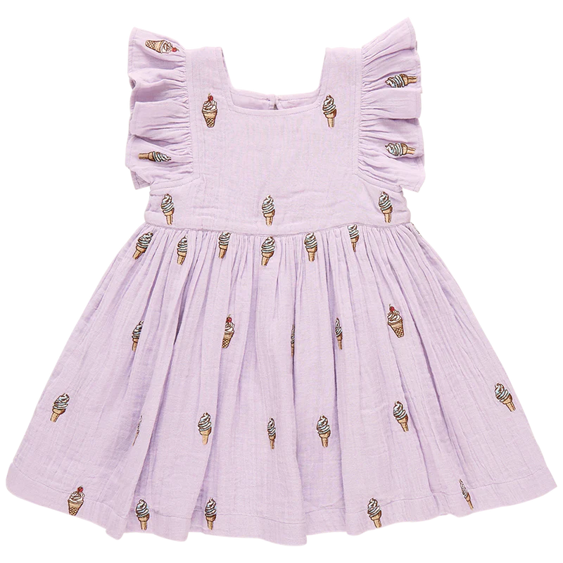 Pink Chicken - Lavender Soft Serve Girls Elsie Dress