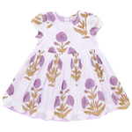 Pink Chicken - Girls Marisol Dress - Lavender Dandelion