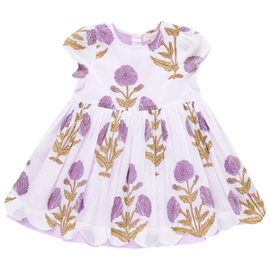 Pink Chicken - Girls Marisol Dress - Lavender Dandelion