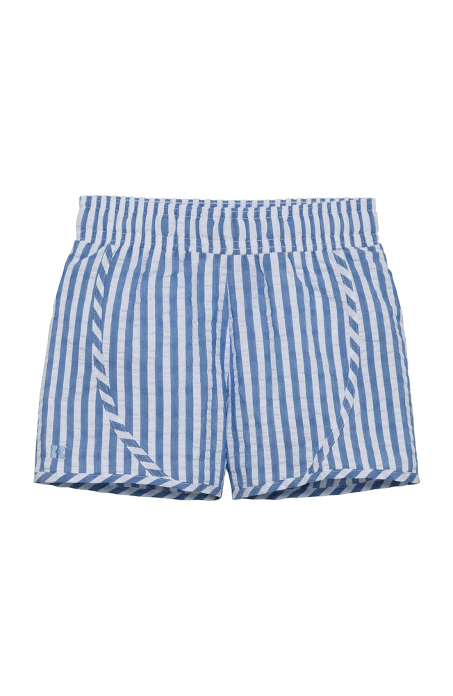 courtside kids - girls seersucker stripe tennis short