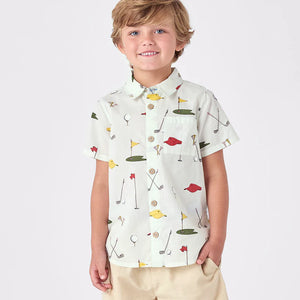 Pink Chicken - Golf Tournament Boys Jack Shirt