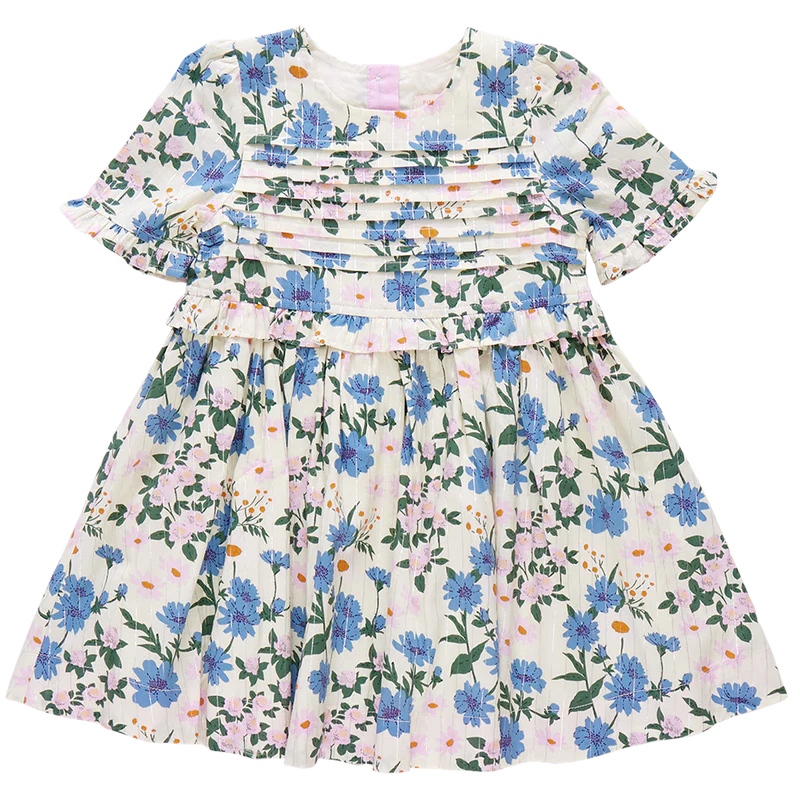 Pink Chicken - Girls Raquel Dress - Melon Daisy Floral