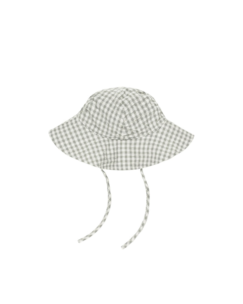 Rylee & Cru - Eucalyptus Gingham Floppy Sun Hat