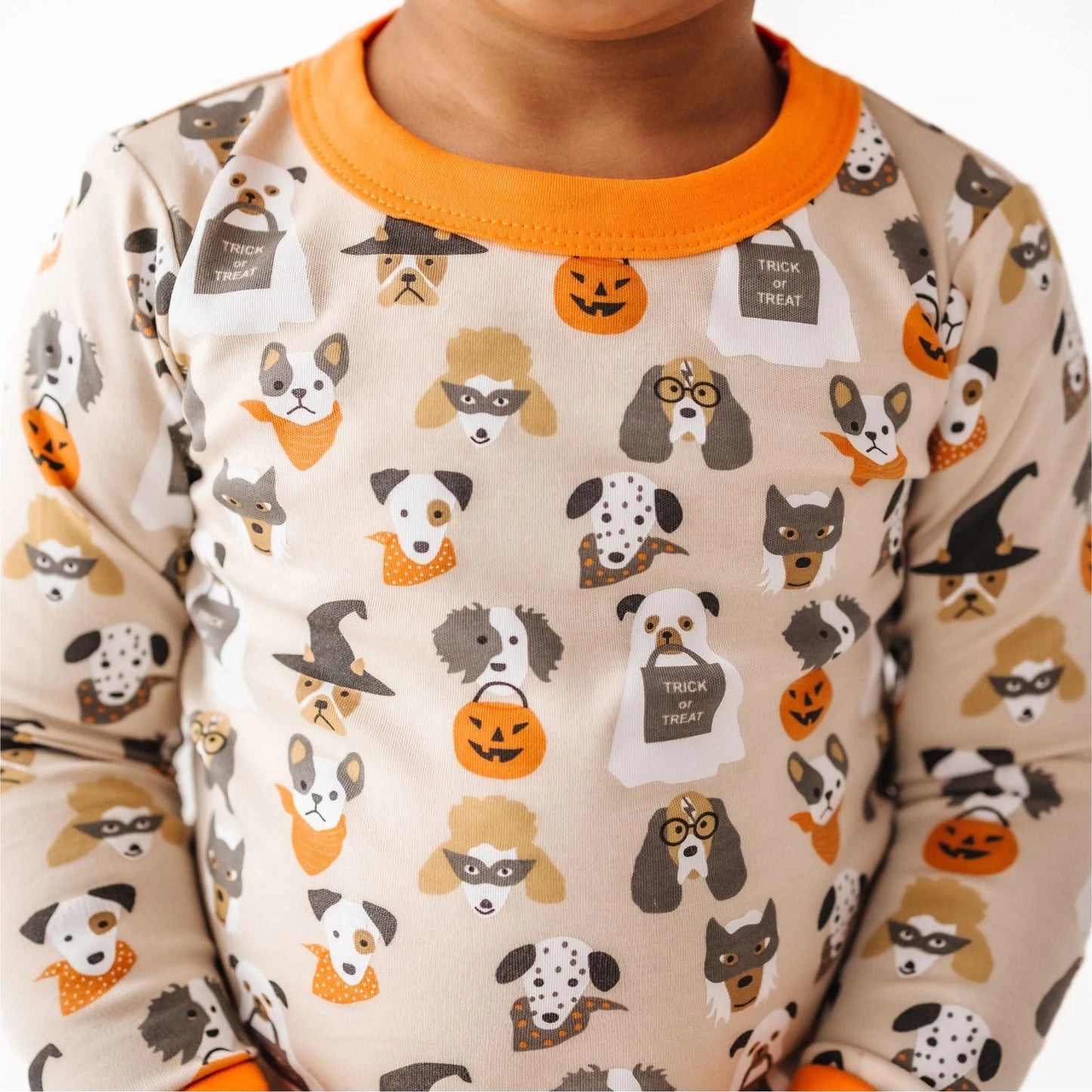 Halloween Hounds Driftwood Long Pajamas