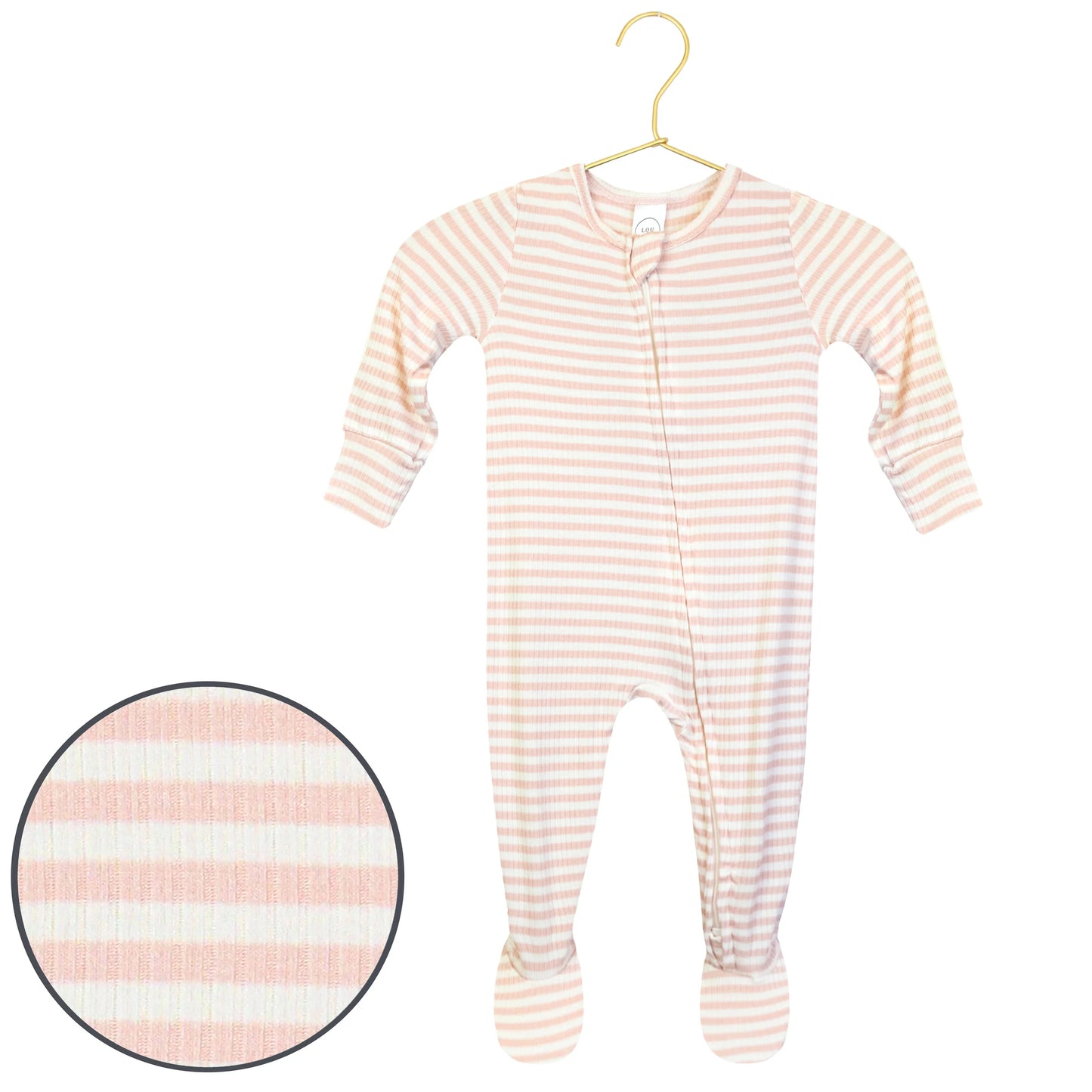 Harper Ribbed Zipper Footie
