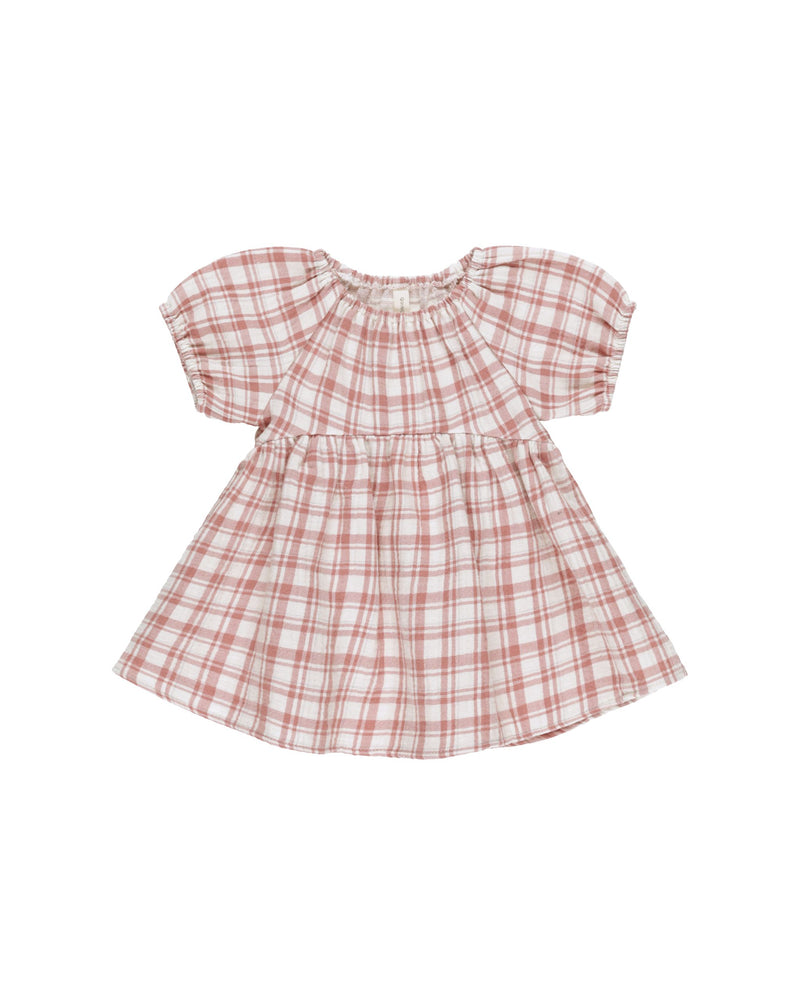 Quincy Mae - Pink Plaid Bella Dress