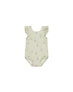 Quincy Mae - Sailboats Scoop Back One Piece