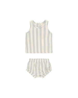 Quincy Mae - Sky Stripe Woven Tank + Short Set