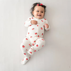 Kyte - Zippered Footie - Love Bug