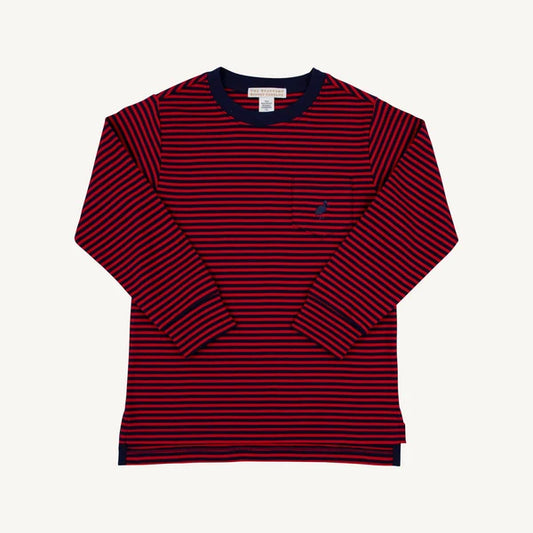 Richmond Red & Nantucket Navy Stripe Carter Crew